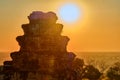 Phnom Bakheng Temple at sunset Royalty Free Stock Photo