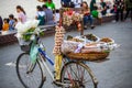 Bicycle of the street vendor of spices, Phnom Penh