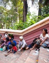 PHNOM PENH, CAMBODIA - homeless people