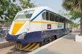 Royal Railway Airport Shuttle Train at Phnom Penh Airport Railway station in Phnom Penh, Cambodia.