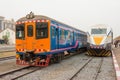 State Railway of Thailand Thai-Cambodia International Train and Royal Railway Airport Shuttle Train at Phnom Penh Railway station