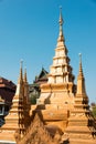 Wat Ounalom. a famous Historical site in Phnom Penh, Cambodia. Royalty Free Stock Photo