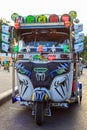 Tuk Tuk City Street Scene Transportation Phnom Penh Cambodia Royalty Free Stock Photo