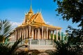 Phnom Penh, Cambodia. Royal Palace, Silver Pagoda. Travel and tourism in Asia. Buddhist culture landmark.