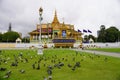 Outdoor in The Phnom Penh Royal Palace in Cambodia Royalty Free Stock Photo