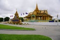 Outdoor in The Phnom Penh Royal Palace in Cambodia Royalty Free Stock Photo