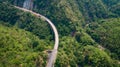 Pho Khun Pha Muang bridge. The high concrete bridge in Phetchabun province, Thailand. Connect northern to northeast.