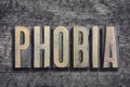 Phobia word burned wood