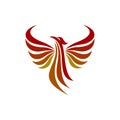 Phoenix abstract logo vector design