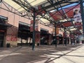 Sign and exterior of Chase Field, home of the Arizona Diamondbacks baseball team in the downtown area