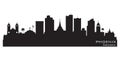 Phoenix Arizona city skyline vector silhouette