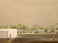 Phoenix Arizona Dust Storm, Intense Haboob Desert Southwest Royalty Free Stock Photo