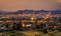 Phoenix Arizona skyline at sunset