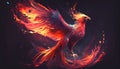 Fire Phoenix bird