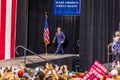 PHOENIX, AZ - AUGUST 22: U.S. Vice President Mike Pence waves & welcomes supporters at a rally by. Phoenix Convention Center, 201 Royalty Free Stock Photo