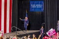 PHOENIX, AZ - AUGUST 22: U.S. Vice President Mike Pence waves & welcomes supporters at a rally by. Phoenix, Democracy Royalty Free Stock Photo