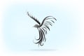 Phoenix Bird Tattoo icon Logo Royalty Free Stock Photo