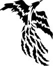 Phoenix Bird Tattoo Royalty Free Stock Photo