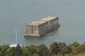 Phoenix Caisson, part of Mulberry harbor, World War Two. Royalty Free Stock Photo