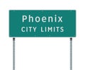 Phoenix City Limits road sign Royalty Free Stock Photo