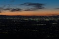 Phoenix Cityscape at Evening Dusk with Illuminated Urban Skyline