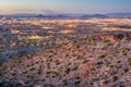 Phoenix Cityscape after Sunset Royalty Free Stock Photo