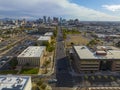 Phoenix downtown aerial view, Phoenix, AZ, USA Royalty Free Stock Photo