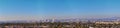 Phoenix Downtown from South Mountain Park and Preserve, Pima Canyon Hiking Trail, Phoenix, Southern Arizona desert. Royalty Free Stock Photo