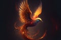 Phoenix fantastic in flightcreated by generative AI