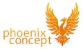 Phoenix Fire Bird Rising Wings Spread Eagle