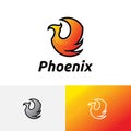 Phoenix Fire Flame Wing Flying Magic Bird Logo