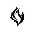 Phoenix flame flame icon Royalty Free Stock Photo