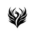 Phoenix flame flame icon Royalty Free Stock Photo