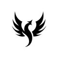 Phoenix flicker flame icon Royalty Free Stock Photo