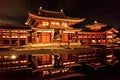 Phoenix Hall of Byodoin Temple at night
