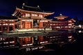 Phoenix Hall of Byodoin Temple at night