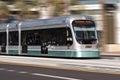 Phoenix Light Rail Moving Train Royalty Free Stock Photo