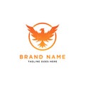 Phoenix Logo Design Inspiration. vector illustration Royalty Free Stock Photo