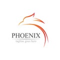 Phoenix logo design vector illustration Royalty Free Stock Photo