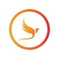 Phoenix logo design vector illustration Royalty Free Stock Photo