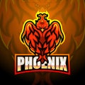 Phoenix mascot esport logo design