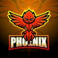 Phoenix mascot esport logo design