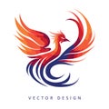 phoenix minimalist elegant vector design AI generated Royalty Free Stock Photo