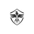 Phoenix modern logo design vector