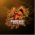 Phoenix sport mascot logo design