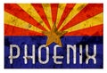 Phoenix Street Sign Grung Arizona Flag