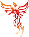 Phoenix tattoo tribal Royalty Free Stock Photo