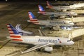 American Airlines Airbus A319 airplanes Phoenix airport Royalty Free Stock Photo