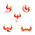 Phoenix vector icon illustration