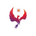 Phoenix vector icon illustration Royalty Free Stock Photo